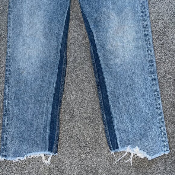 GRLFRND HELENA BLUE JEANS in TOXIC WASH - MADE IN USA 100% COTTON  EUC  SIZE 31 - Picture 5 of 15